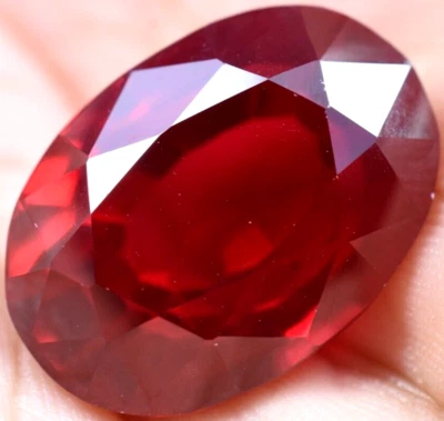 Natural 32.50 Ct Huge Blood Red Ruby Mozambique GGL Certified Treated Gemstone - Image 1 of 4