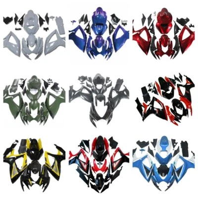 Injection Fairings Kit for Suzuki GSXR600 GSXR750 2006 2007 K6 06 07 Bodywork - Image 1 of 4