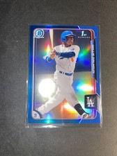 2015 Bowman Chrome Willie Calhoun Rangers 1st Bowman Blue Refractor /150