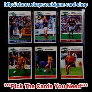 PANINI - SCOTTISH FOOTBALL 1992 (G) *CHOOSE THE STICKERS YOU NEED*