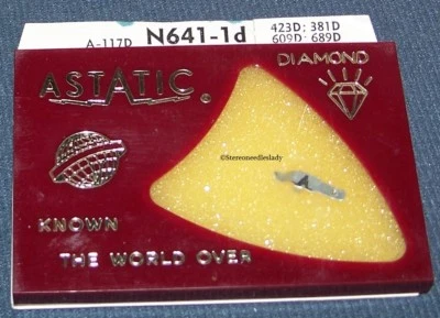 Astatic N641-2s PHONOGRAPH NEEDLE for Shure A53MG Shure A55MG PC10 PC12 751-D1 - Image 1 of 2
