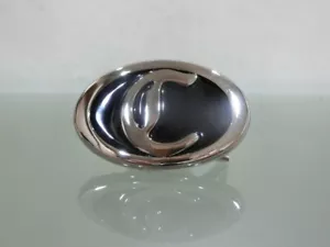 Callaway Golf JAPAN beautiful buckle for belt black silver - Picture 1 of 1