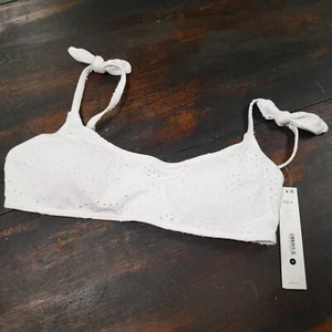 Aqua Swim NWT white eyelet bikini top ladies size medium - Picture 1 of 6