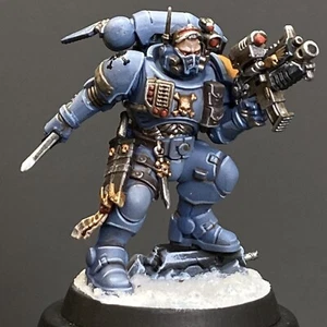 Phobos Armoured Lieutenant Space Marines Warhammer 40000 Space Wolves Painted GW - Picture 1 of 5