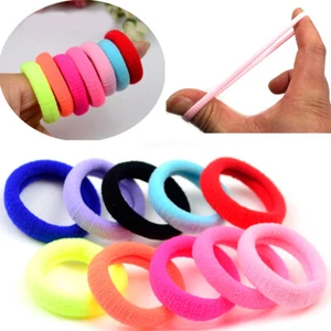 50 Women Girl Seamless Hair Band Ties Rope Ring Elastic Hairband Ponytail Holder - Picture 1 of 33