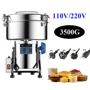 Electric Coffee Mill Grinder Grain Beans Spices Grinding Machine 3500G Herb Nuts - Picture 1 of 12