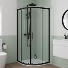 Bathroom Quadrant Shower Enclosure Cubicle 800/900 6mm Glass Framed Black