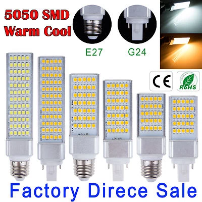 E27 G24 5050 SMD LED Spot Corn Light Downlight Energy Bulb Lamp 5W 7W 9W 11W 13W - Image 1 of 4