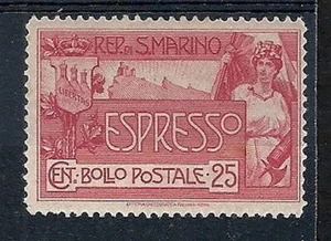1907 SAN MARINO ESPRESSO 25 CENT MH * - RR8717 - Bild 1 von 1