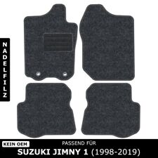 Produktbild - Für Suzuki Jimny 1 1998-2019 - Fußmatten Nadelfilz 4tlg Anthrazit