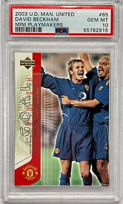 Mini Playmakers Goal Rush Beckham 2003 UD Manchester United PSA ¡¡¡Joya como nueva 10!!!! Foto 1 de 2