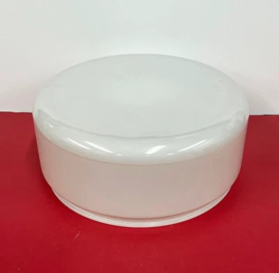 10" Fitter x 4.5" WHITE GLASS DRUM SHADE Vintage Replacement Glassware NEW 81616 - Image 1 of 4