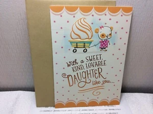 HALLMARK THANKSGIVING DAUGHTER GREETING CARD New w/Envelope "Sweet Kind Lovable" - Picture 1 of 2