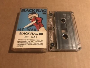 Black Flag My War Cassette Rare SST Records Slayer SNFU Misfits Samhain DRI - Picture 1 of 5