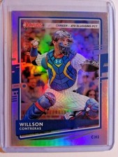 2020 DONRUSS CAREER STAT LINE WILLSON CONTRERAS 250/470 (m)