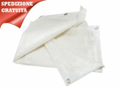 TELO RETINATO TRASPARENTE IN POLIETILENE OCCHIELLI A 1 MT 190 GR/MQ MT - Immagine 1 di 4