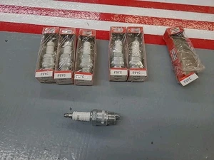 New Vintage Qty (6) Champion F9YC Spark Plugs, Copper Plus - Picture 1 of 4
