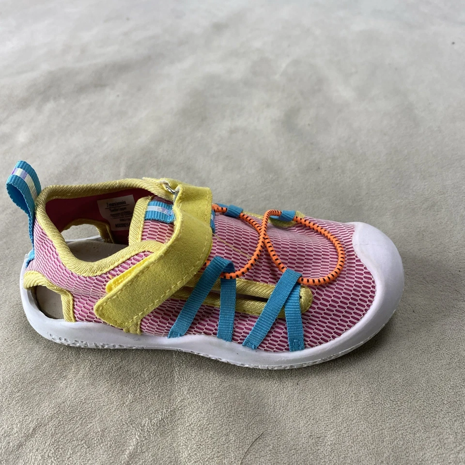 Zapatos de agua Robeez para niños pequeños rosa amarillo turquesa azul malla talla 9 (3 años) Foto 1 de 4