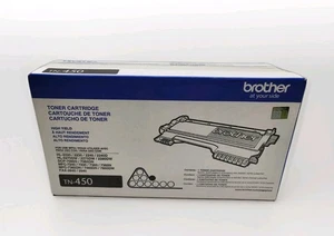 Brother TN-450 cartuccia toner nero ad alta resa OEM originale nuova - Foto 1 di 8