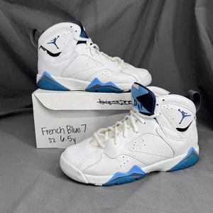 Nike Air Jordan 7 Retro GS Französisch Blau Weiß 304774-107 2015 Jugend 6,5 Jahre - Bild 1 von 8