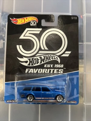 Hot Wheels 2018 50th Favorites '71 Datsun Bluebird 510 Wagon Real Riders 5/10 - Image 1 of 4