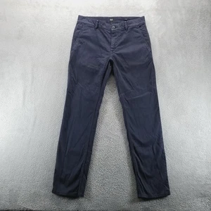 Hugo Boss Pants Mens 32x30 Blue Slim Straight Fit Mid Rise Stretch Dark Twill - Picture 1 of 11