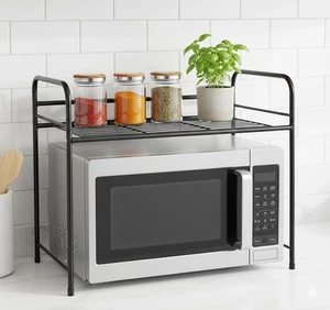 Scaffale da cucina supporto mensola per fornetto forno a microonde estensibile - Foto 1 di 12