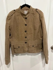 Chaqueta Militar Vintage Ralph Lauren Polo Jeans Company Algodón Tostado Talla XL - Imagen 1 de 9