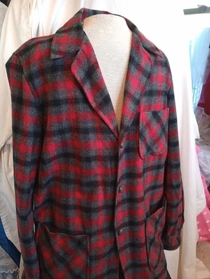 Vintage 1940's 50's Men's Wool Pendleton, M - Image 1 of 4