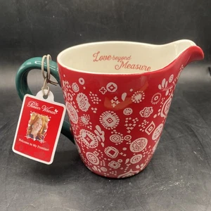 Pioneer Woman Measuring Cup Red Bandana Pattern 4 CUPS "Love Beyond Measure" - Picture 1 of 16