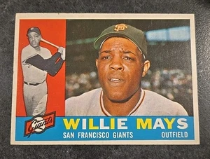 1960 Topps #200 Willie Mays VG Lite Creases  - Picture 1 of 4