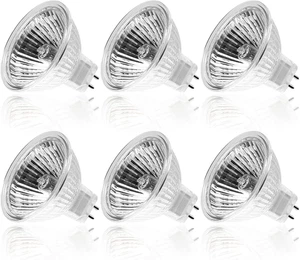 Lampadine Alogene MR16 GU5.3 12 V 35 W Confezione Da 6, Alta Luminosità, Lunga D - Foto 1 di 12