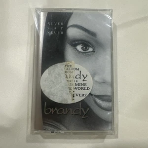 πΆ Brandy β Never Say Never π Cassette Album | 1998 | Atlantic Records - Picture 1 of 2