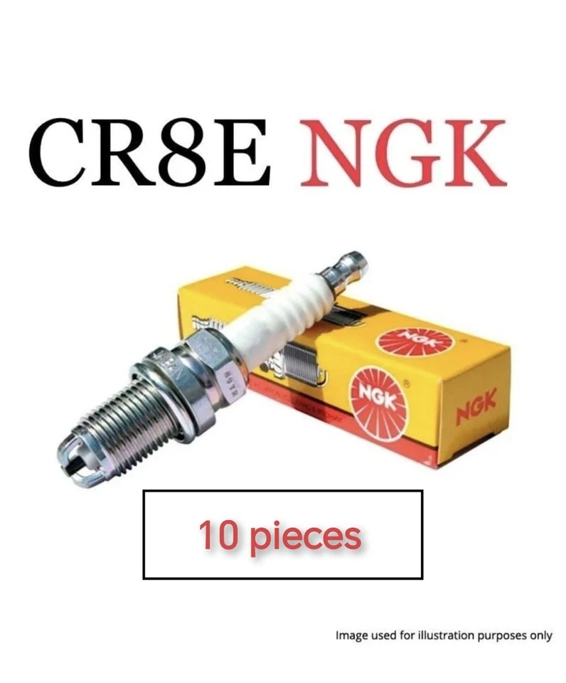 10 × CR8E 1275 NGK CR8E (1275) Free Postage Genuine NGK Spark Plugs - Image 1 of 3