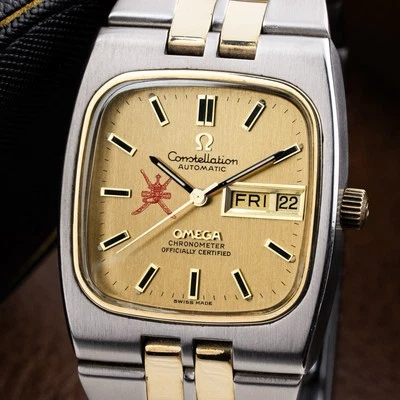 Omega Constellation Rare ‘Khanjar’ Day-Date Steel & Gold Vintage Ref. 368.0854 - Image 1 of 4