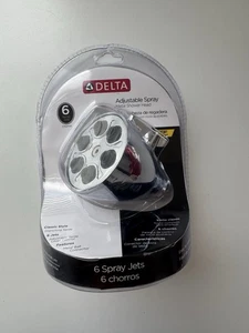 Delta 75251 Soffione Doccia Regolabile 6 Spray Cromato - Nuovo in Confezione - Foto 1 di 5