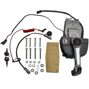 1X Remote Throttle Control Box Kit for Johnson & Evinrude 5006186 W/ Ignition - Picture 1 of 20