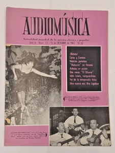 AUDIOMUSICA No.73 OCTOBER 1962 BLANCA ROSA GIL / JULIO RODRIGUEZ - Picture 1 of 7