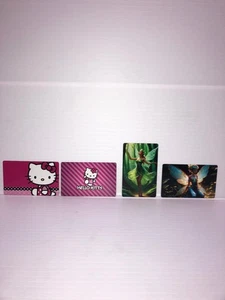 Coole Anime Metallkunstwerke - doppelseitige Aluminium 4 Drucke 3 3/8" x 2 3/16" - Bild 1 von 10