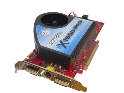 POWER COLOR RADEON X1950 PRO 256MB DDR3 PCI-E SCHEDA GRAFICA DVI S-VIDEO #GK12613 - Immagine 1 di 2