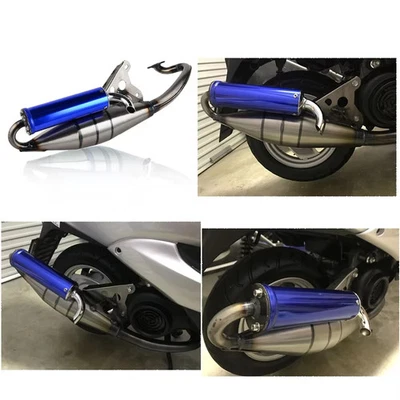 Motorcycle Exhaust System Muffler Pipe For 50cc 2-Stroke Scooters Exhaust Pipe - Image 1 of 4