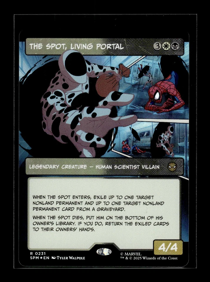 THE SPOT, LIVING PORTAL (BORDERLESS) Marvel's Spider-Man FOIL #231 SPM(NM+)(MTG) - Image 1 of 1