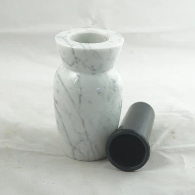 Vase Petit Granit im Set Carrara Marmor weiß – robust & wetterfest - Bild 1 von 2