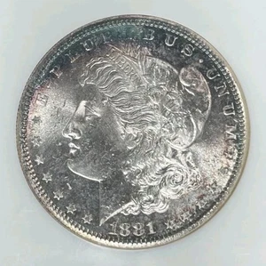 Dólar de plata Morgan 1881-S ~ NGC MS 64 ~HERMOSA MONEDA ~ REF#12-007 - Imagen 1 de 4