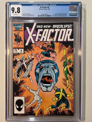 Marvel Comics X-Factor #6 CGC 9.8 (1986) 1st Full Appearance of Apocalypse - Image 1 of 3