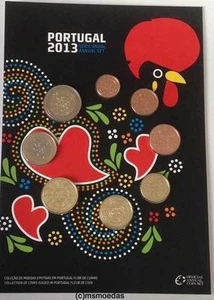 Portugal apagado. Juego de monedas de euro KMS 2013 con 1 céntimo a 2 euros blister FDC - Imagen 1 de 1