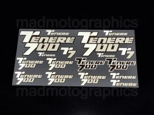 Reflective fairing Decal Stickers set for Yamaha Tenere 700 T7 Grey Laminated - Picture 1 of 3