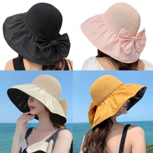 Sombrero de cubo plegable de ala ancha para mujer con protección al aire libre UPF 80+ - Imagen 1 de 32