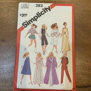 Vintage Simplicity Barbie Doll Clothes Sewing Pattern 282 - Picture 1 of 5
