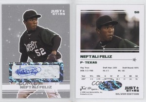 2008 Just Minors Just Stars Silver Edition Auto /10 Neftali Feliz #58 Auto